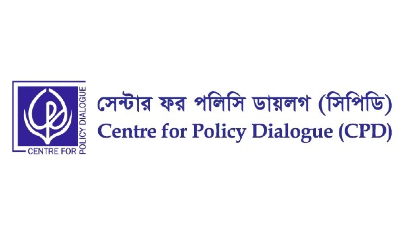Logo of the Centre for Policy Dialogue (CPD), featuring the organization's name in both Bengali and English.