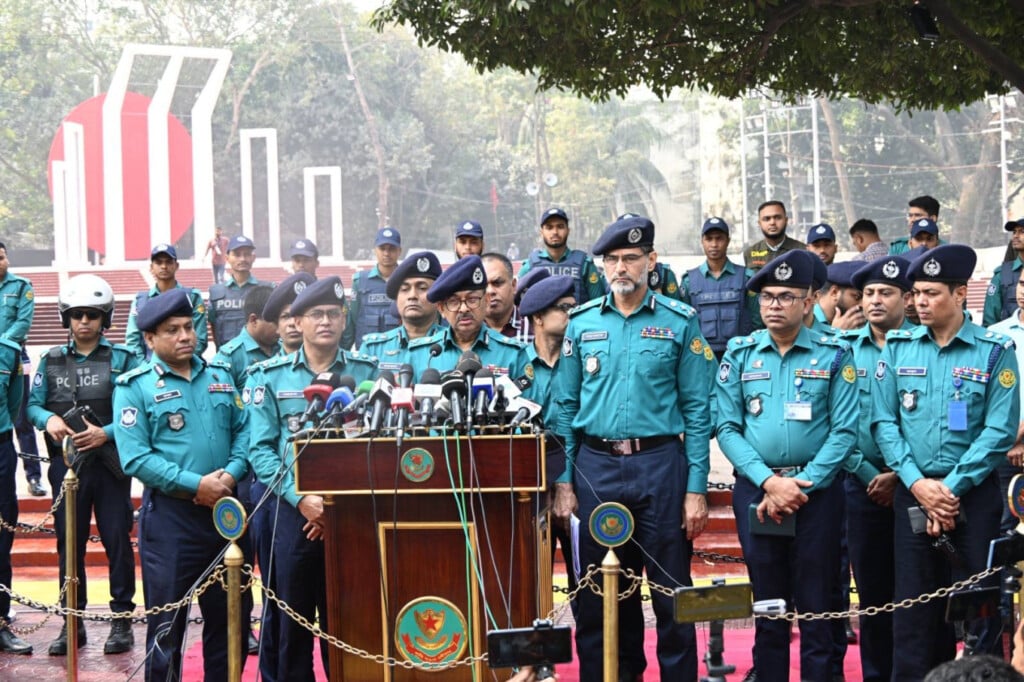 DMP Commissioner S.M. Sazzat Ali spoke today after inspecting security at the Central Shaheed Minar in Dhaka. Photo DMP 1740049413 No security threat over Int'l Mother Language Day observance: DMP chief