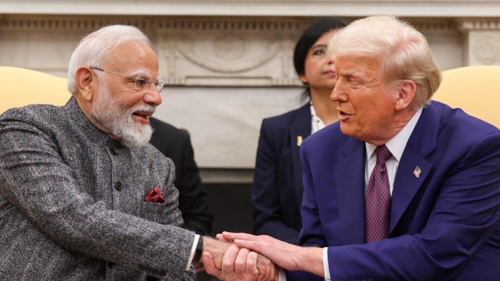 Trump and Modi 1740285820 Donald Trump Reaffirms Reciprocal Tariffs for India: ‘Getting Ready to Do It’