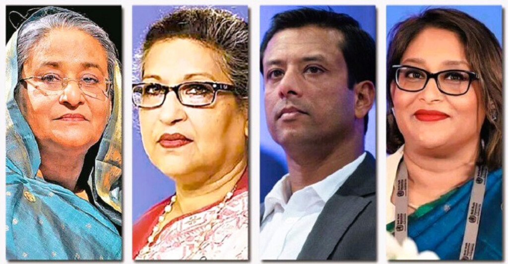 Dhaka court orders freezing of bank accounts linked to Sheikh Hasina and her family amid corruption investigation.