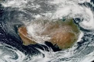 Rare Tropical Cyclone Swirls Off Eastern Australia