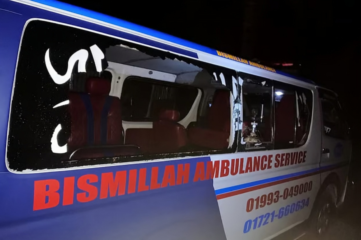 Armed Robbers Attack Ambulance Carrying Deceased in Brahmanbaria, Injuring Nine