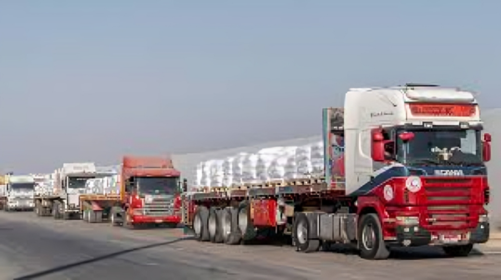 Aid Trucks Begin Entering Gaza from Egypt Amid Tactical Pause 3 Aid Trucks Begin Entering Gaza from Egypt Amid Tactical Pause 1753703576 Aid Trucks Begin Entering Gaza from Egypt Amid Tactical Pause