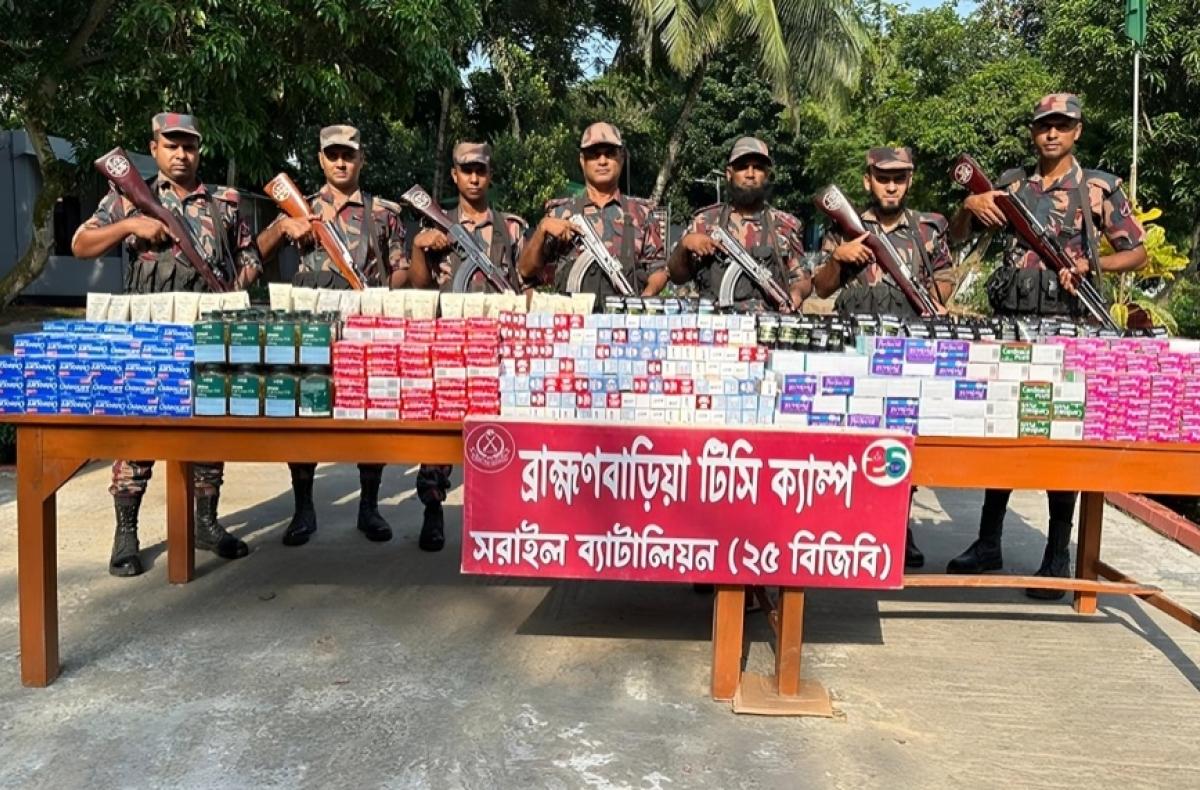 BGB Seizes Smuggled Goods Worth Tk 43.68 Crore on Jashore Border in 7 Months