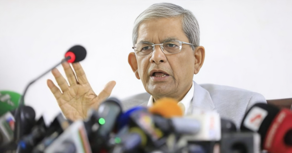 BNP Cannot Be Cornered Through Pressure Asserts Mirza Fakhrul 1753689095 BNP Cannot Be Cornered Through Pressure, Asserts Mirza Fakhrul