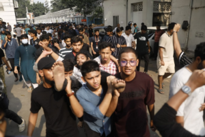 Clash with Law Enforcement in Front of Secretariat Leaves at Least 40 Students Injured
