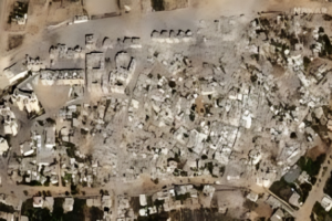 Gaza from Above: A Territory in Darkness and Ruins
