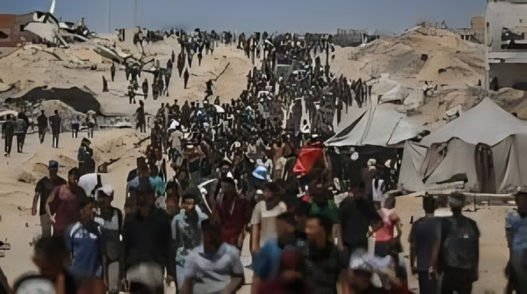 Israeli evacuation order in central Gaza devastating to aid efforts UN 1753089741 Israeli Evacuation Order in Central Gaza a ‘Devastating Blow’ to Aid Efforts, Says UN