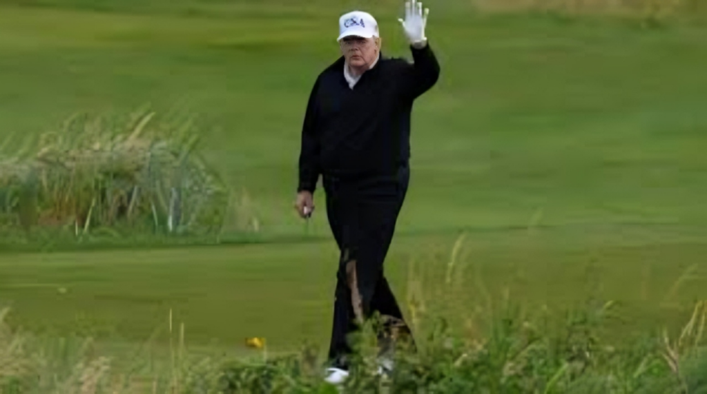 Trump Plays Golf in Scotland as Demonstrations Erupt Across the Country 1753610792 Trump Plays Golf in Scotland as Demonstrations Erupt Across the Country