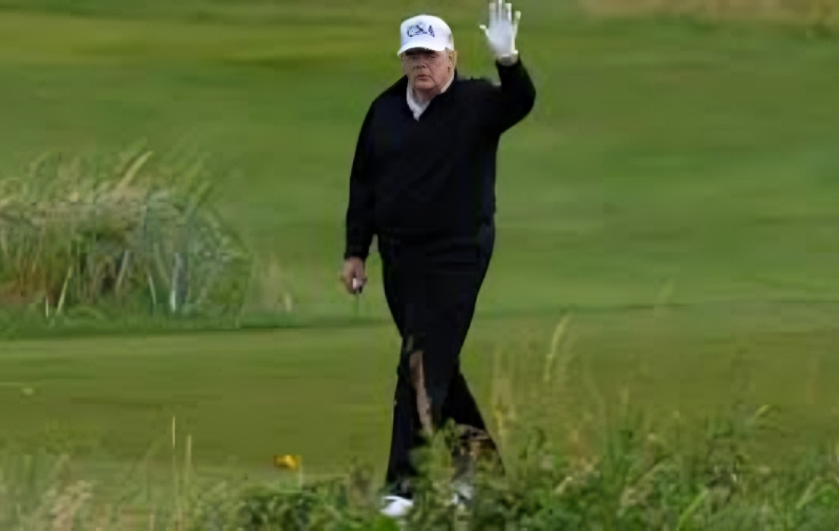 Trump Plays Golf in Scotland as Demonstrations Erupt Across the Country