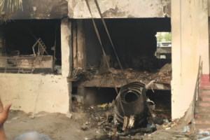 ‘Plane’s Nose Hit the Stairwell; Both Wings Burnt Down Two Classrooms Full of Children’