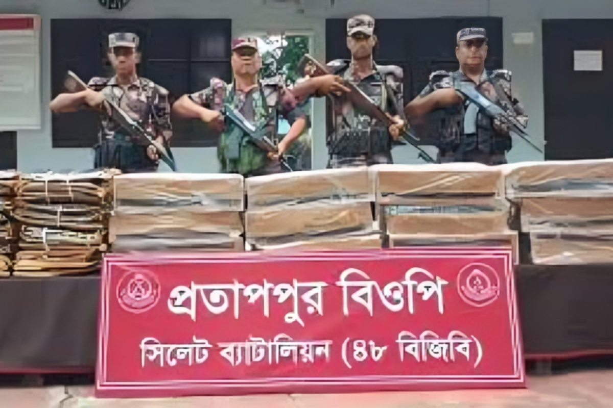 BGB Seizes Smuggled Goods Worth Tk 1.20 Crore in Sylhet
