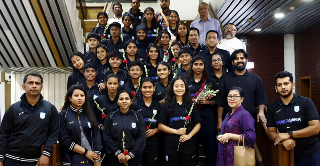 Bangladesh U 20 Womens Football Team Returns Home After Historic Asian Cup Qualification 1754983853 Bangladesh U-20 Women’s Football Team Returns Home After Historic Asian Cup Qualification