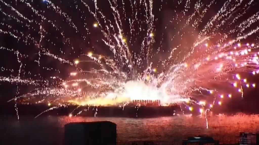 Barges Carrying Fireworks Erupt in Flames off Japan Workers Flee into Sea 1754387243 Barges Carrying Fireworks Erupt in Flames off Japan, Workers Flee into Sea