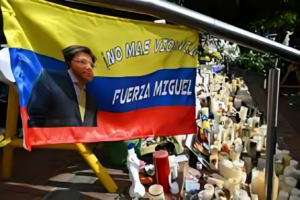 Colombian presidential candidate’s health declines after fresh cerebral haemorrhage.