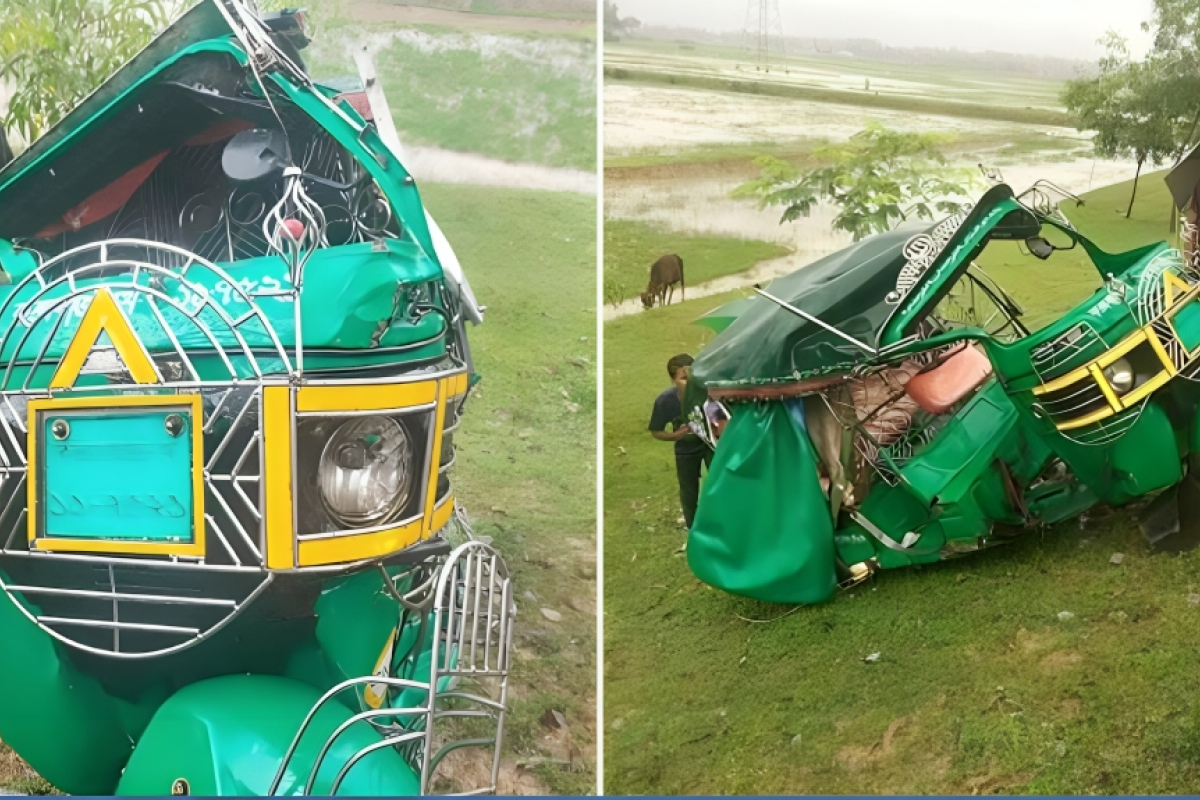 Five Killed as Train Collides with Autorickshaw in Cox’s Bazar