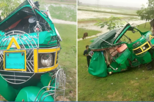 Five Killed as Train Collides with Autorickshaw in Cox’s Bazar