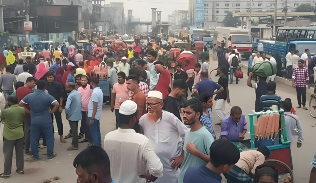 General Pharmaceuticals workers blocked Shyamoli road over unpaid wages 1754995825 General Pharmaceuticals workers blocked Shyamoli road over unpaid wages