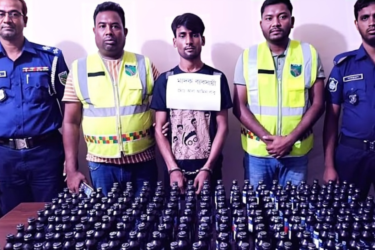 Highway Police Arrest Man with Large Quantity of Phensedyl in Lalmonirhat