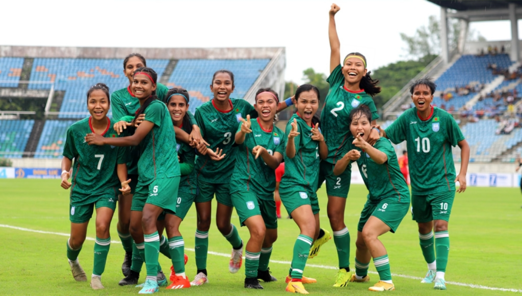 Historic Leap in FIFA Rankings Bangladesh Womens Football Team Climbs 24 Places 1754562948 Bangladesh Women's Football Jumps 24 Spots in Historic FIFA Ranking Leap