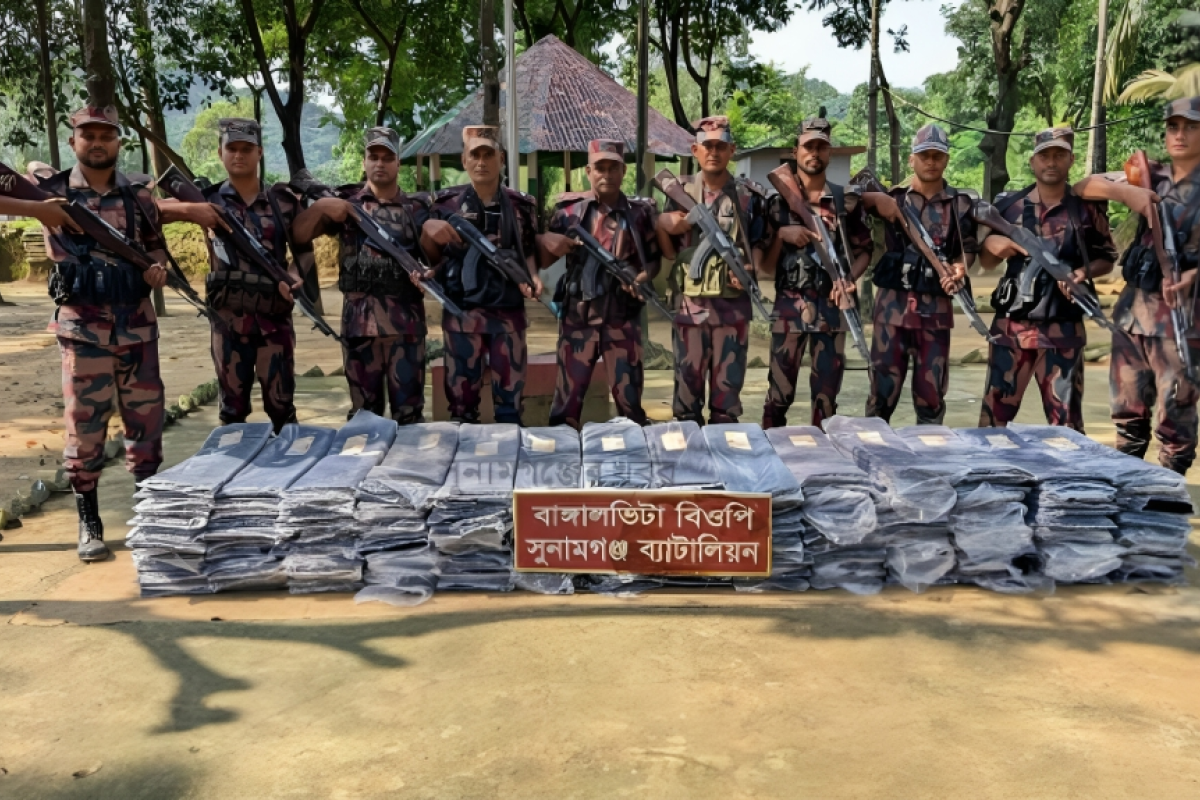 Large Quantity of Indian Goods Seized at Sunamganj Border