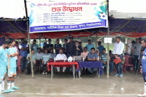 Martyr Mir Mugdho Inter-Discipline Football Tournament Kicks Off at Khulna University