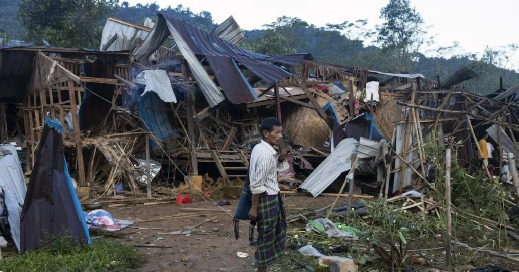 Myanmar Air Strike on Stranded Civilian Convoy Kills Eight Locals Say 1755085281 Myanmar Air Strike on Stranded Civilian Convoy Kills Eight, Locals Say