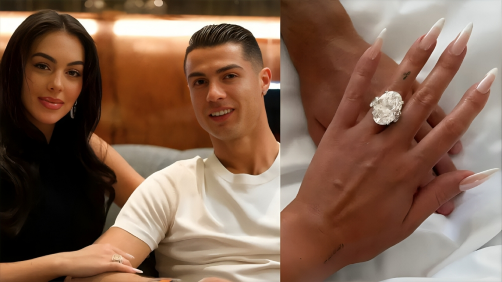 Ronaldo and Georgina Announce Engagement with Sparkling Emerald Cut Diamond Ring 1754983204 Ronaldo and Georgina Announce Engagement with Sparkling Emerald-Cut Diamond Ring