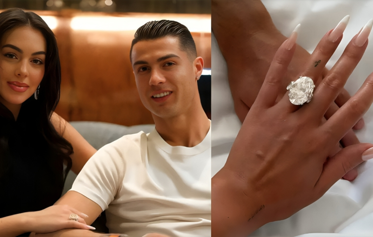 Ronaldo and Georgina Announce Engagement with Sparkling Emerald-Cut Diamond Ring