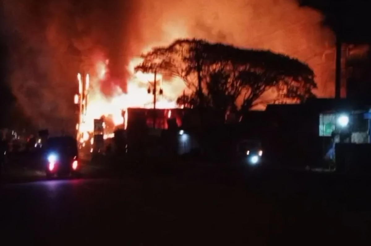 Sebarhat Market Fire in Senbagh Causes Huge Losses