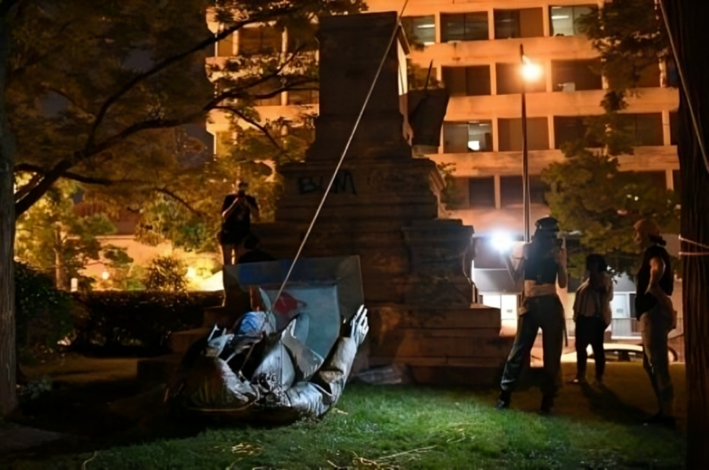 Trump Administration to Reinstall Confederate Statue Toppled by Protesters 1754385256 Trump Administration to Reinstall Confederate Statue Toppled by Protesters