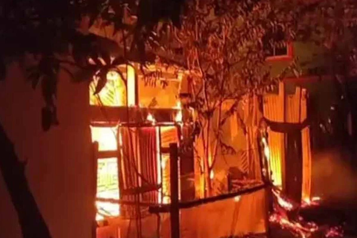 15 Shops Destroyed by Fire in Lakshmipur