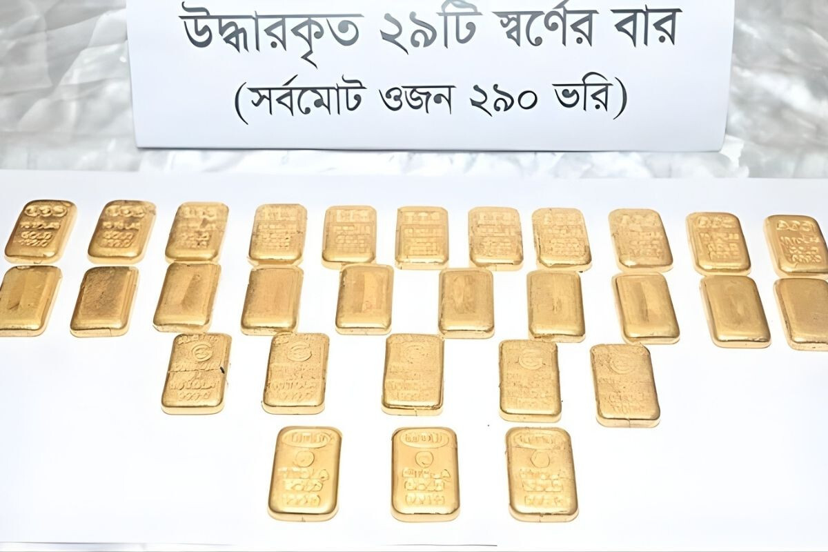 “290 tolas of gold recovered from Chattogram to Dhaka, six arrested including former ASI”