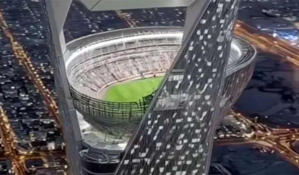 350 metre high football stadium 350-Metre-High Football Stadium!