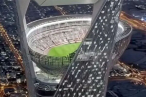 350-Metre-High Football Stadium!