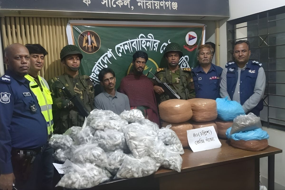40 kg of cannabis seized, two drug traffickers arrested