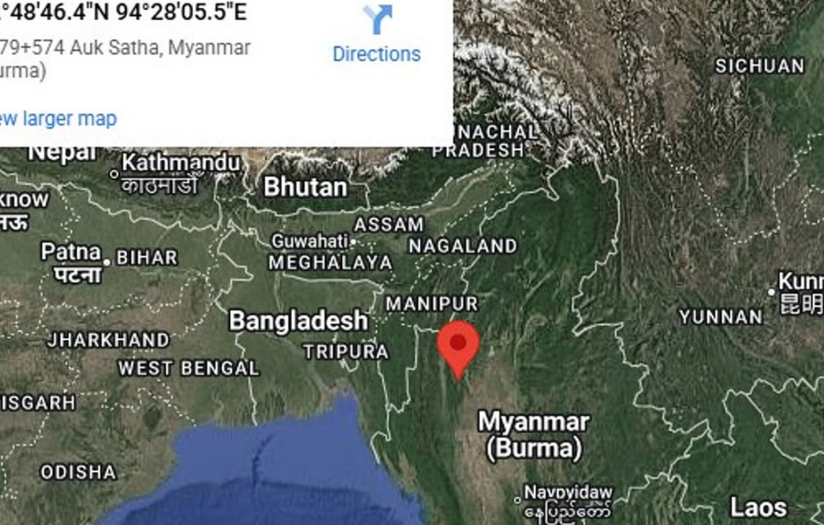 4.9-Magnitude Earthquake Strikes Myanma