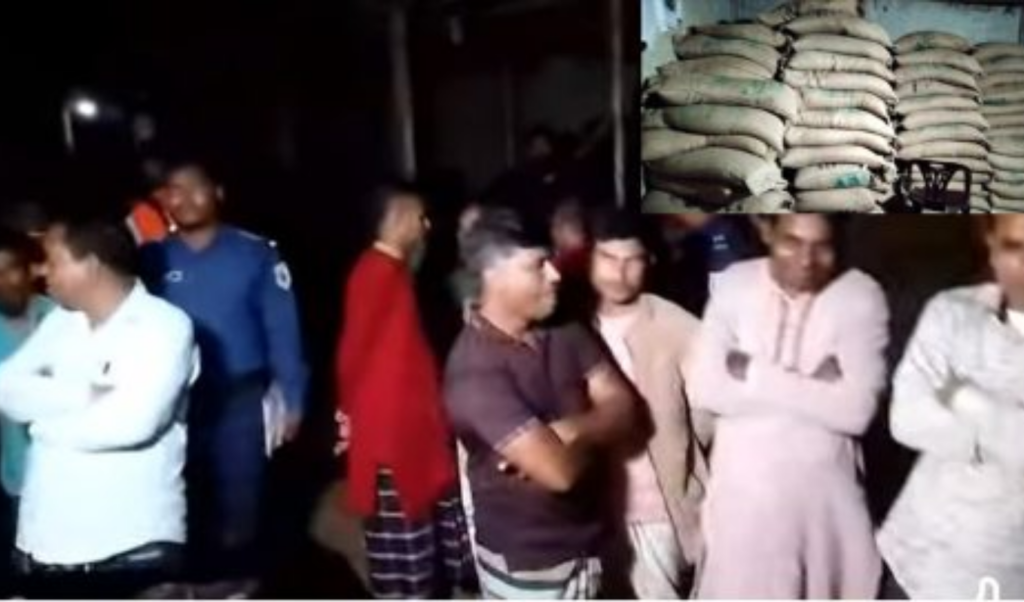 800 bags of government rice seized in bhurungamari 800 Bags of Government Rice Seized in Bhurungamari
