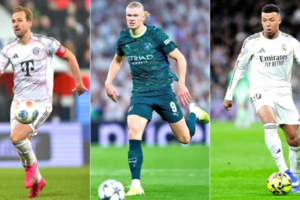 A neck-and-neck battle between Kane, Mbappé and Haaland on the road to the Golden Shoe