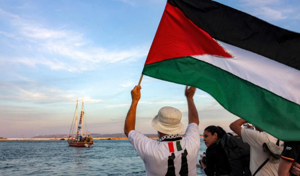 activists claim gaza aid flotilla attacked by multiple drones Activists Claim Gaza Aid Flotilla Attacked by 'Multiple Drones'