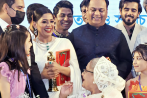 Actress Bandhon Shares Photo with Sheikh Hasina, Sparks Debate