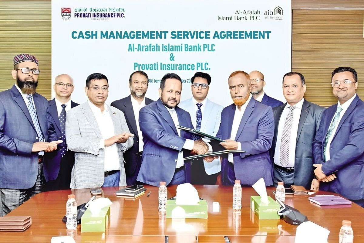 Al-Arafah Islami Bank signs agreement with Provati Insurance