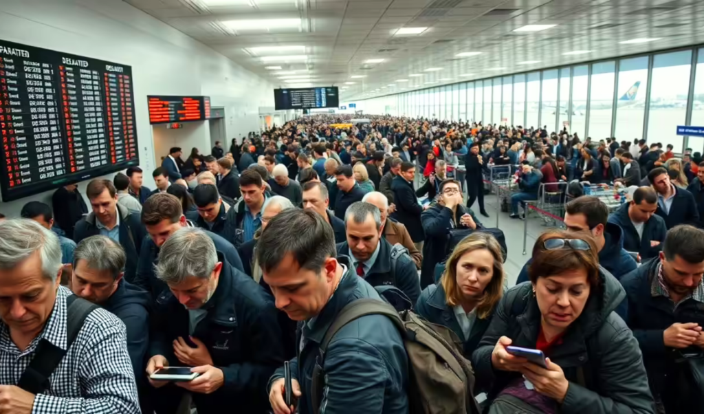america grounded record shutdown throws airports into chaos America Grounded: Record Shutdown Throws Airports into Chaos