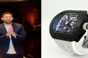 Anant Ambani Presents Lionel Messi with a £1 Million Watch During India Visit