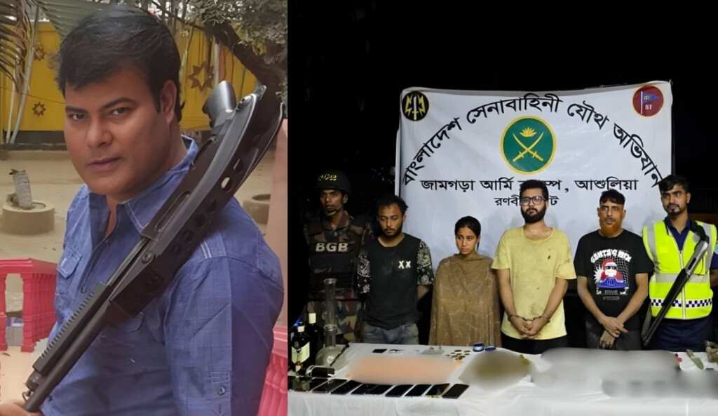 arms and drugs seized in joint operation actor montus son among four arrested Arms and Drugs Seized in Joint Operation; Actor Montu’s Son Among Four Arrested