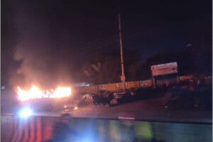 Arson Alert: Parked Passenger Bus Destroyed!