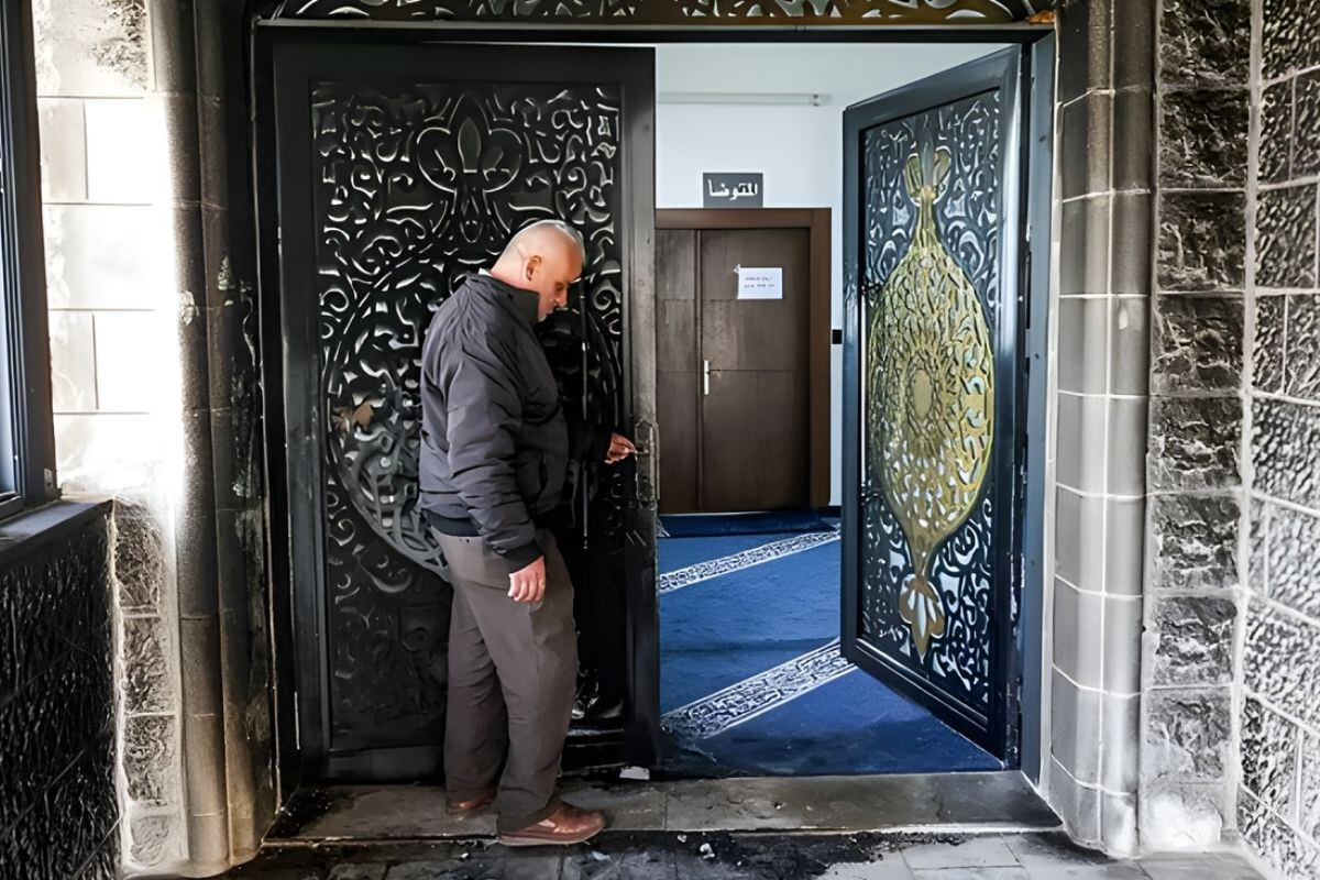 “Arson at a West Bank mosque during Ramadan by an illegal Jewish settlement.”