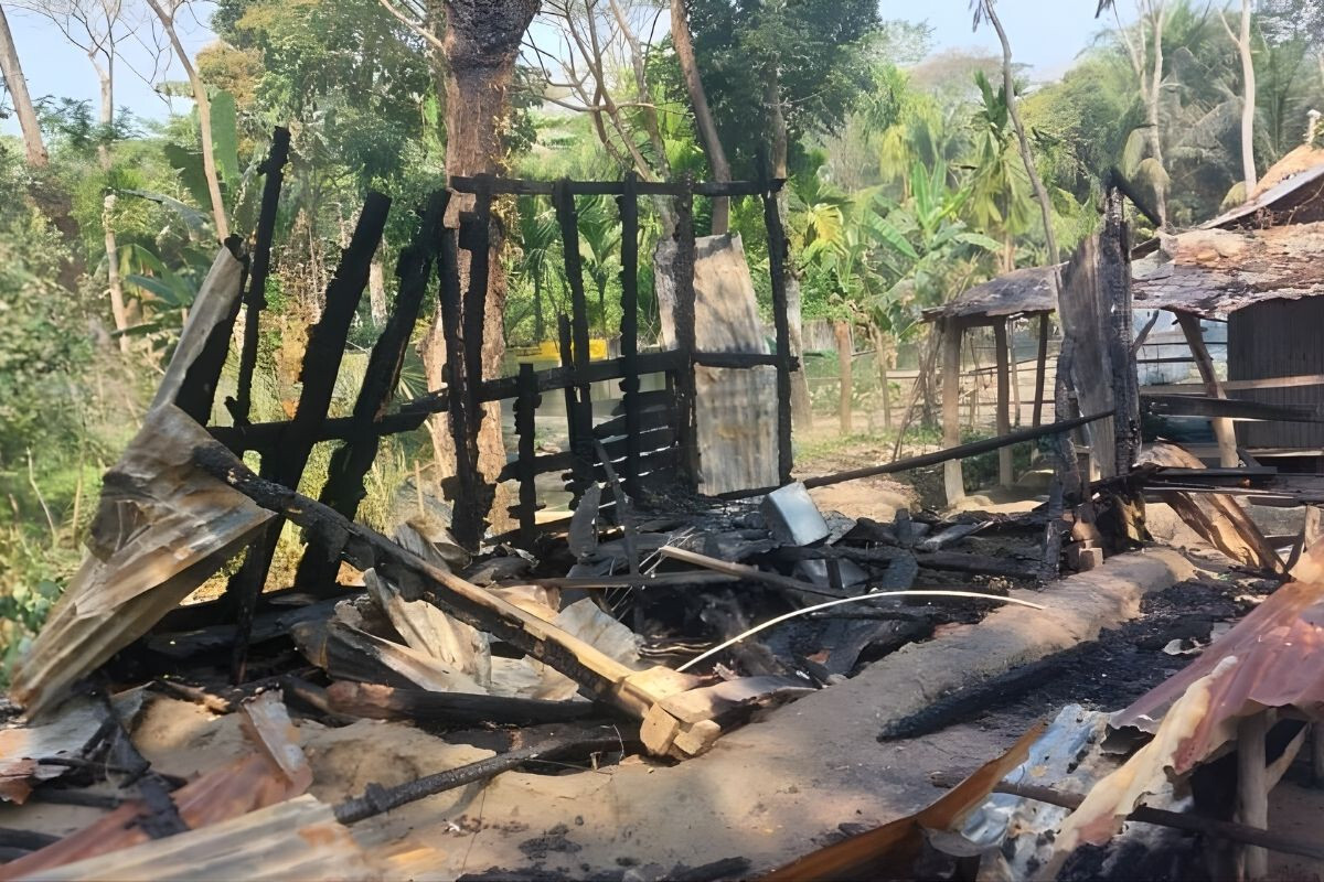 Arson Destroys BNP Ward Office in Bagerhat