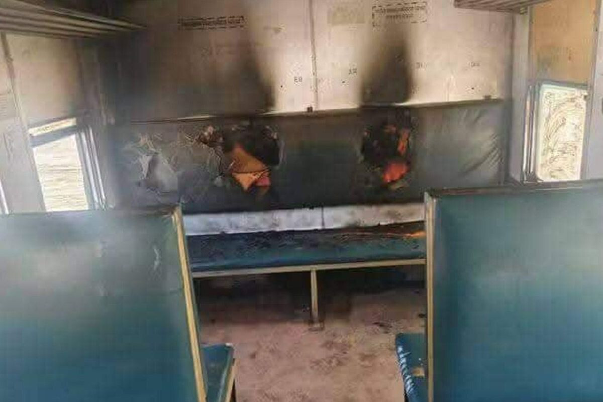 Arson on Train in Mymensingh