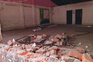Attack and Arson at Mymensingh Awami League Office